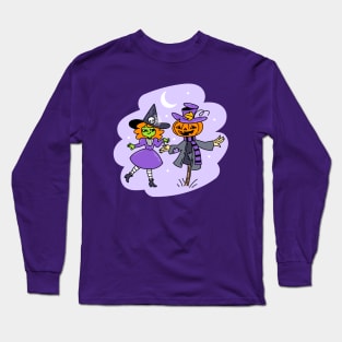 Witch and Scarecrow Long Sleeve T-Shirt